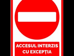 Placuta accesul interzis cu exceptia riveranilor